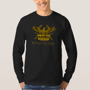 Altrömisches Motto Roma Victrix Spqr Lateinische T-Shirt