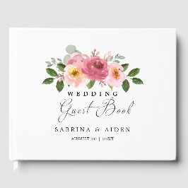 Altrosa | Blush Pink Floral Wedding Gästebuch