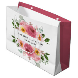 Altrosa | Blush Pink Floral Wedding Große Geschenktüte