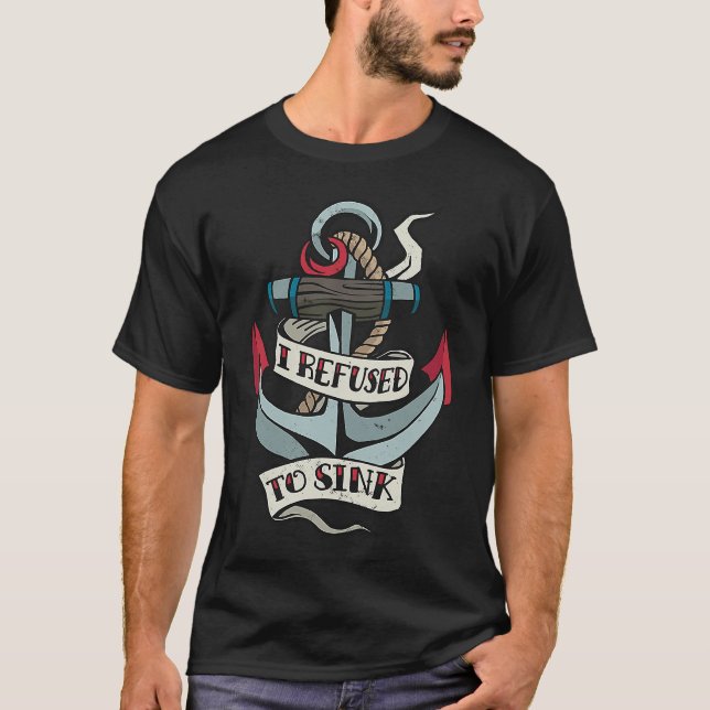 Altschulkronleuchter mit Zitat lehne ich ab T-Shirt (Vorderseite)