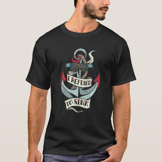 Altschulkronleuchter mit Zitat lehne ich ab T-Shirt (Vorderseite)