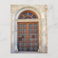 Altstadt Barcelona Tür - Postkarte