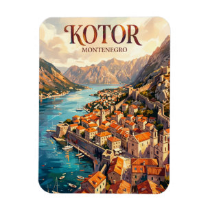 Altstadt, Bucht von Kotor, Kotor Montenegro Magnet