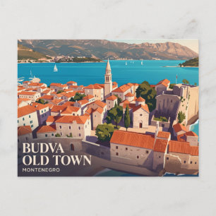 Altstadt, Budva Riviera Montenegro Postkarte