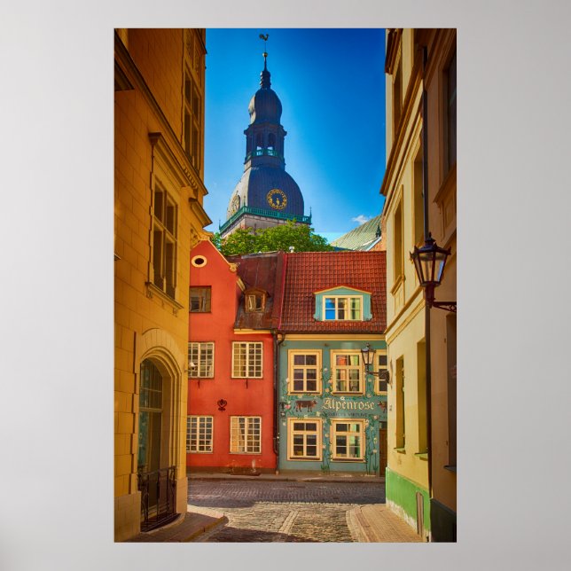 Altstadt | Dänemark Poster (Vorne)