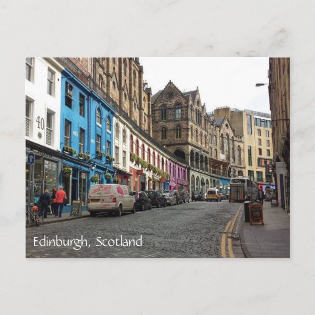 Altstadt, Edinburgh, Schottland Postkarte (Vorderseite)