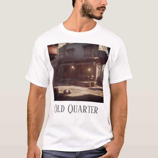 (Altstadt) Grundlegender T - Shirt (Vorderseite)