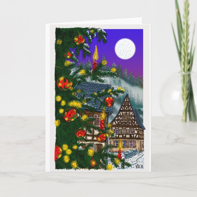 Altstadt Heppenheim Feiertagskarte (Vorderseite)