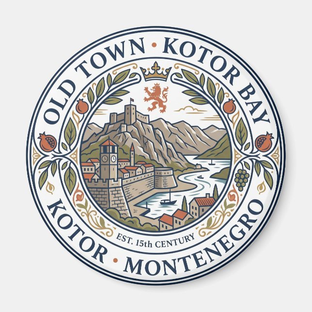 Altstadt Kotor Montenegro Magnet (Vorne)