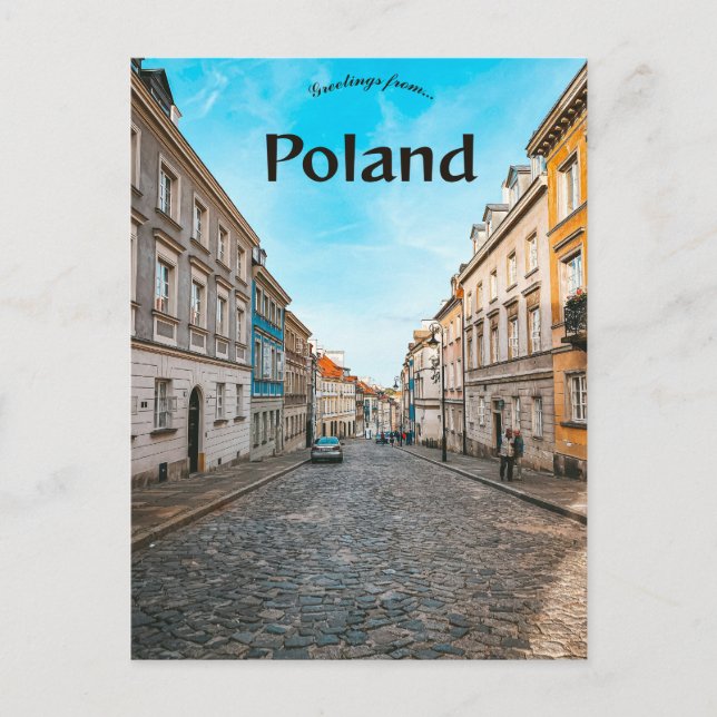 Altstadt Markt Warschau Polen Postkarte (Vorderseite)