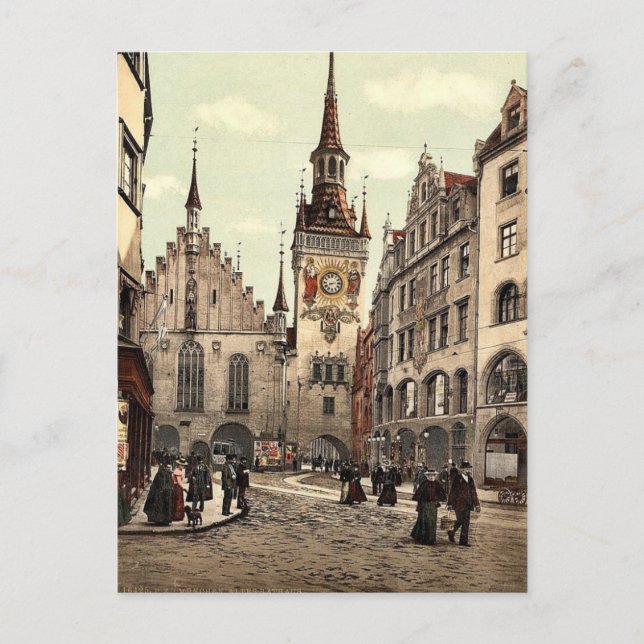 Altstadt, München, Bayern, Deutschland prachtvoll Postkarte (Vorderseite)