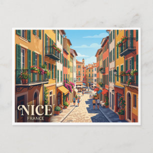 Altstadt Nizza Frankreich Postkarte