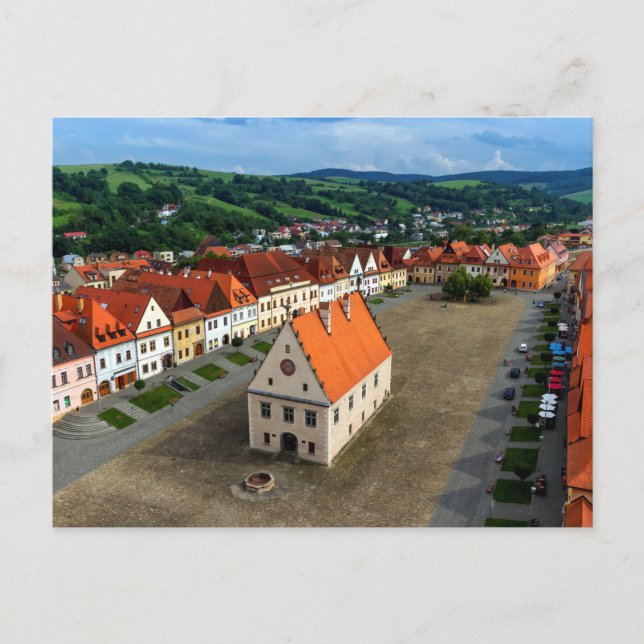 Altstadt-Platz in Bardejov, Slowakei Postkarte (Vorderseite)