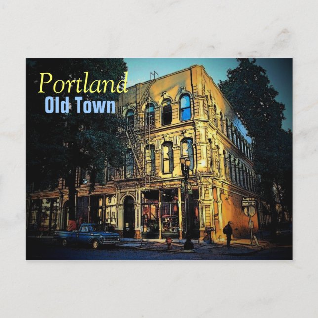 Altstadt Portland Postkarte (Vorderseite)