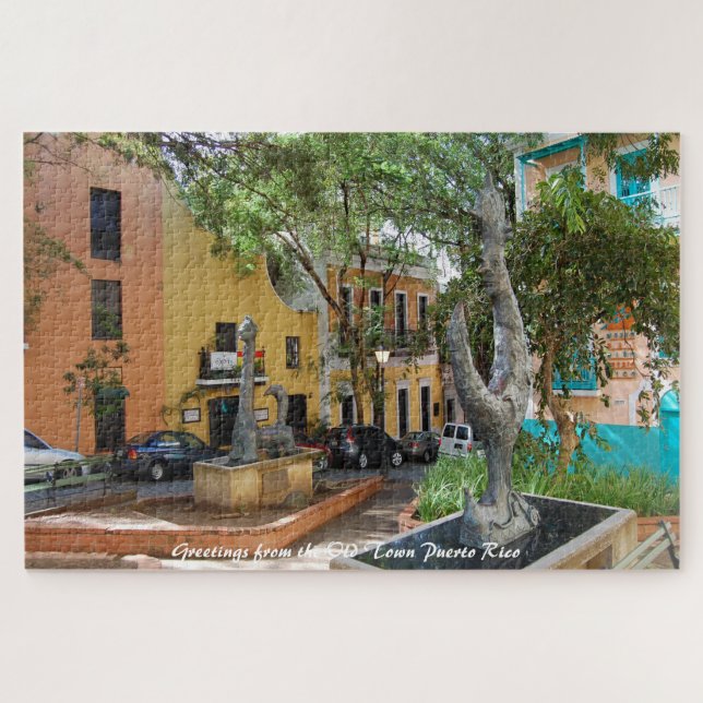 Altstadt Puerto Rico. Weihnachtsgrüße Jigsaw P (Horizontal)