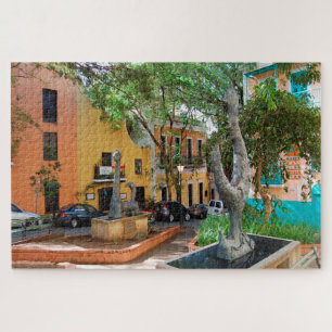 Altstadt Puerto Rico. Weihnachtsgrüße Jigsaw P