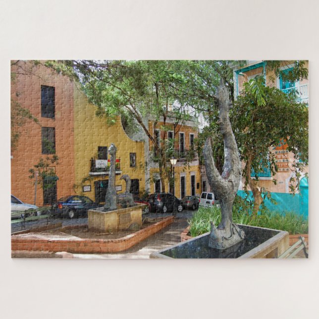 Altstadt Puerto Rico. Weihnachtsgrüße Jigsaw P (Horizontal)