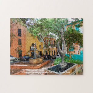 Altstadt Puerto Rico. Weihnachtsgrüße Jigsaw P