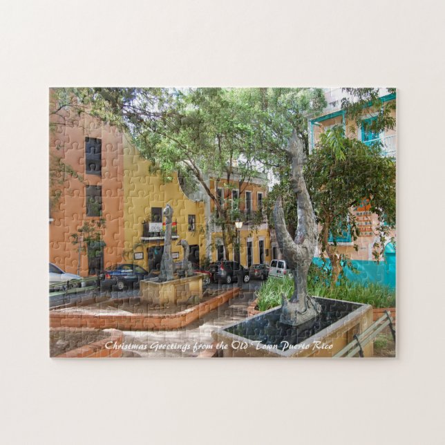 Altstadt Puerto Rico. Weihnachtsgrüße Jigsaw P (Horizontal)