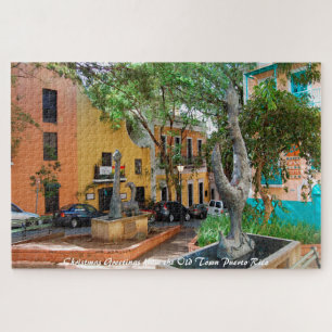 Altstadt Puerto Rico. Weihnachtsgrüße Jigsaw P