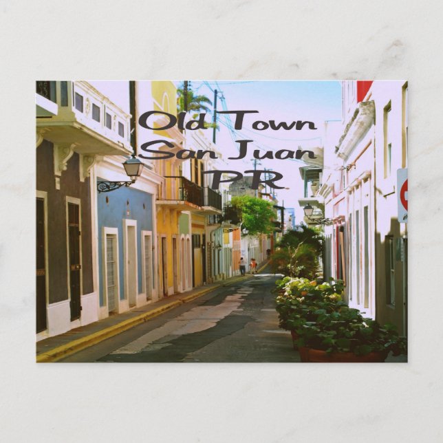 Altstadt San Juan Puerto Rico Postkarte (Vorderseite)