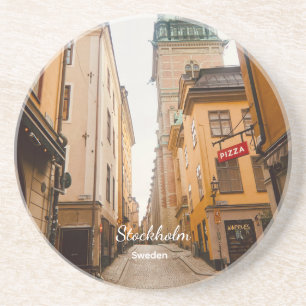 Altstadt, Stockholm, Schweden Souvenir Getränkeuntersetzer