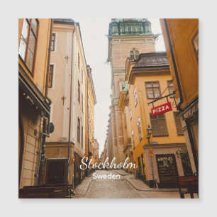 Altstadt, Stockholm, Schweden Souvenir Magnetkarte