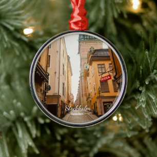 Altstadt, Stockholm, Schweden Souvenir Ornament Aus Metall