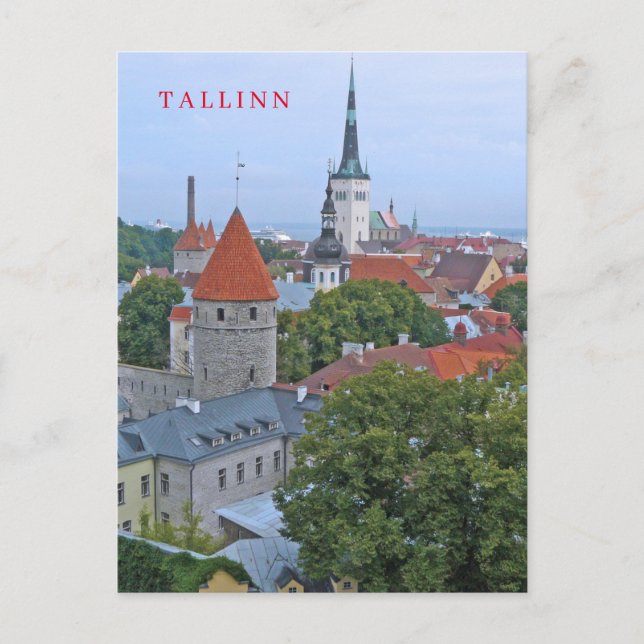 Altstadt Tallinn Aussicht Postkarte (Vorderseite)