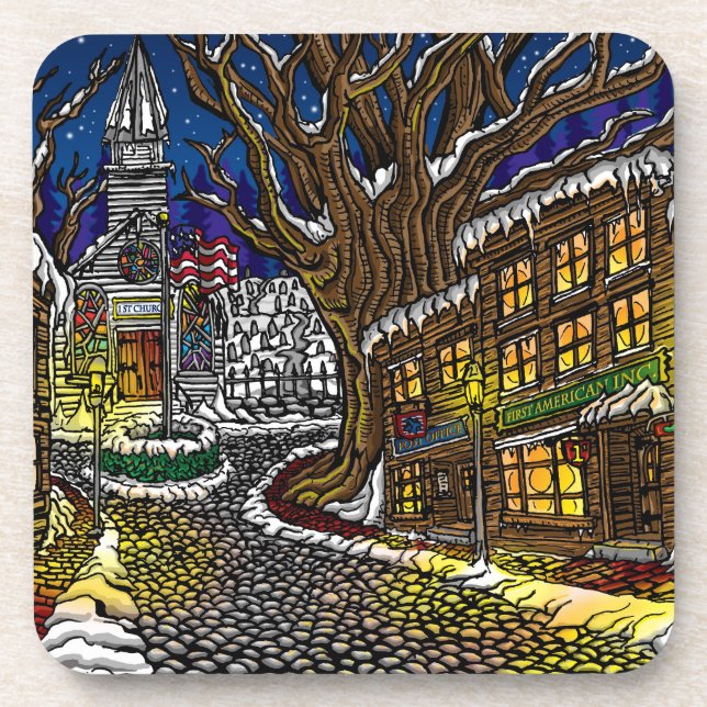 Altstadt Untersetzer Set von 6 (Vorderseite)