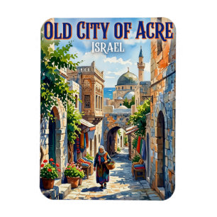 Altstadt von Akko Israel Magnet