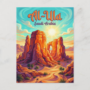 Altstadt von Al-Ula Saudi-Arabien Postkarte