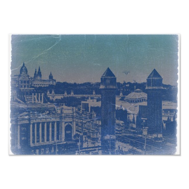 Altstadt von Barcelona Fotodruck (Vorne)