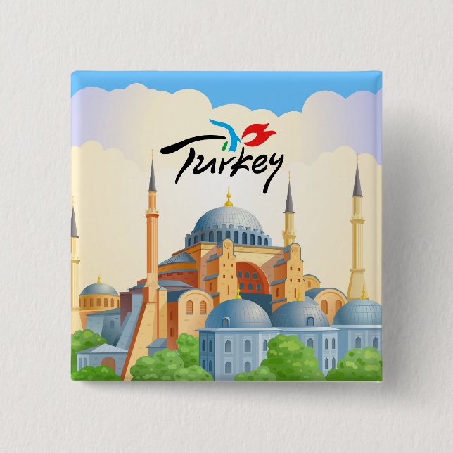 Altstadt von Istanbul Button (Vorderseite)