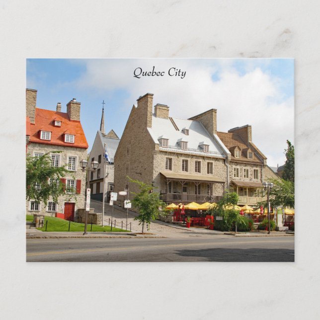 Altstadt von Quebec, Fotografie Postkarte (Vorderseite)