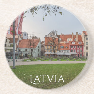 Altstadt von Riga im Herbst Getränkeuntersetzer