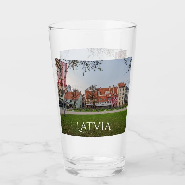 Altstadt von Riga im Herbst Glas (Vorderseite)