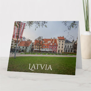 Altstadt von Riga im Herbst Karte