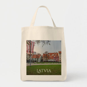 Altstadt von Riga im Herbst Tragetasche