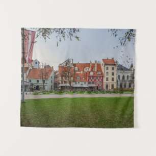 Altstadt von Riga im Herbst Wandteppich