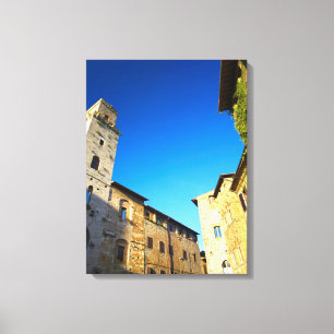 Altstadt von San Gimignano, Siena, Toskana, Italie Leinwanddruck