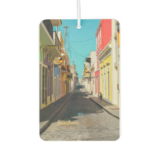 Altstadt von San Juan Kopfsteinpflaster-Straßenfot Autolufterfrischer