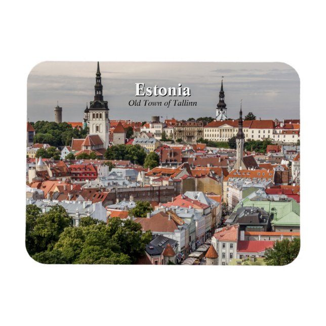 Altstadt von Tallinn Estland Magnet (Horizontal)