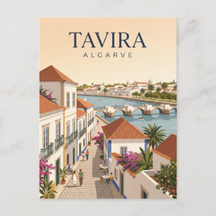 Altstadt von Tavira Portugal Postkarte