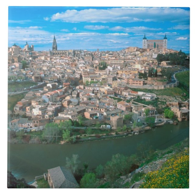 Altstadt von Toledo, Spanien. Fliese (Vorderseite)