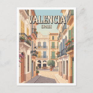 Altstadt von Valencia Spanien Postkarte
