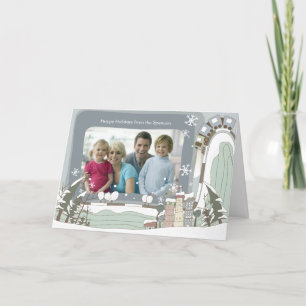 Altstadt Weihnachts Foto Grußkarte Feiertagskarte