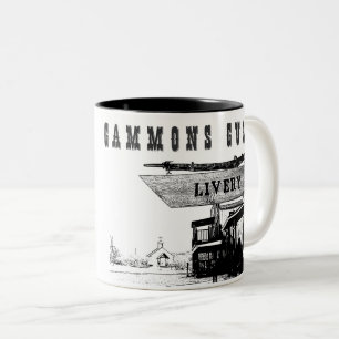 Altstadt Western Gammons Gulch Zweifarbige Tasse