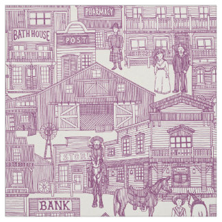 Altstadt Westerns lila Perle Stoff