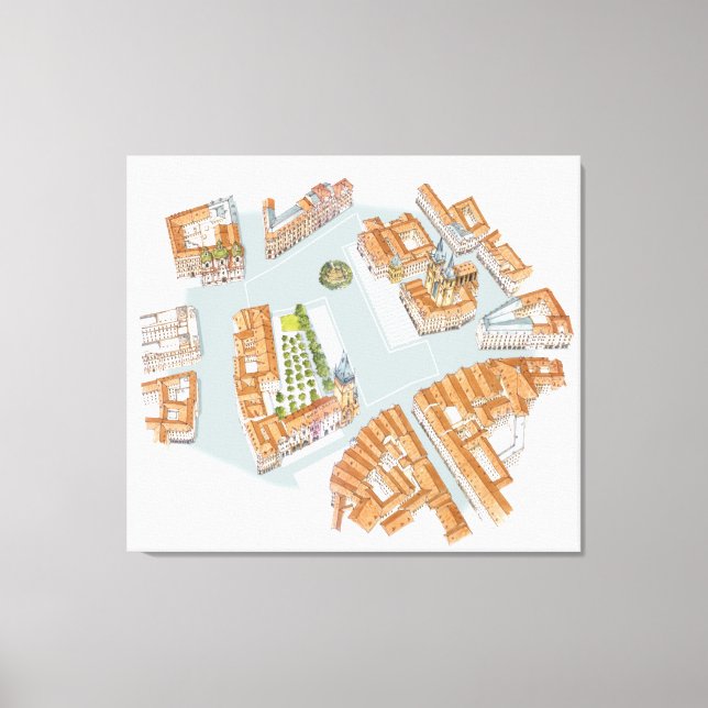 Altstädter Ring. Prag Tschechisch Leinwanddruck (Vorderseite)